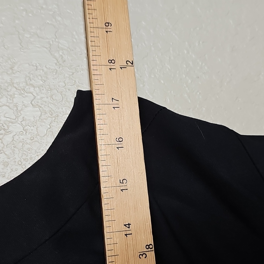 White House Black Market 4 Black Belted Dress - Picture 8 of 10
